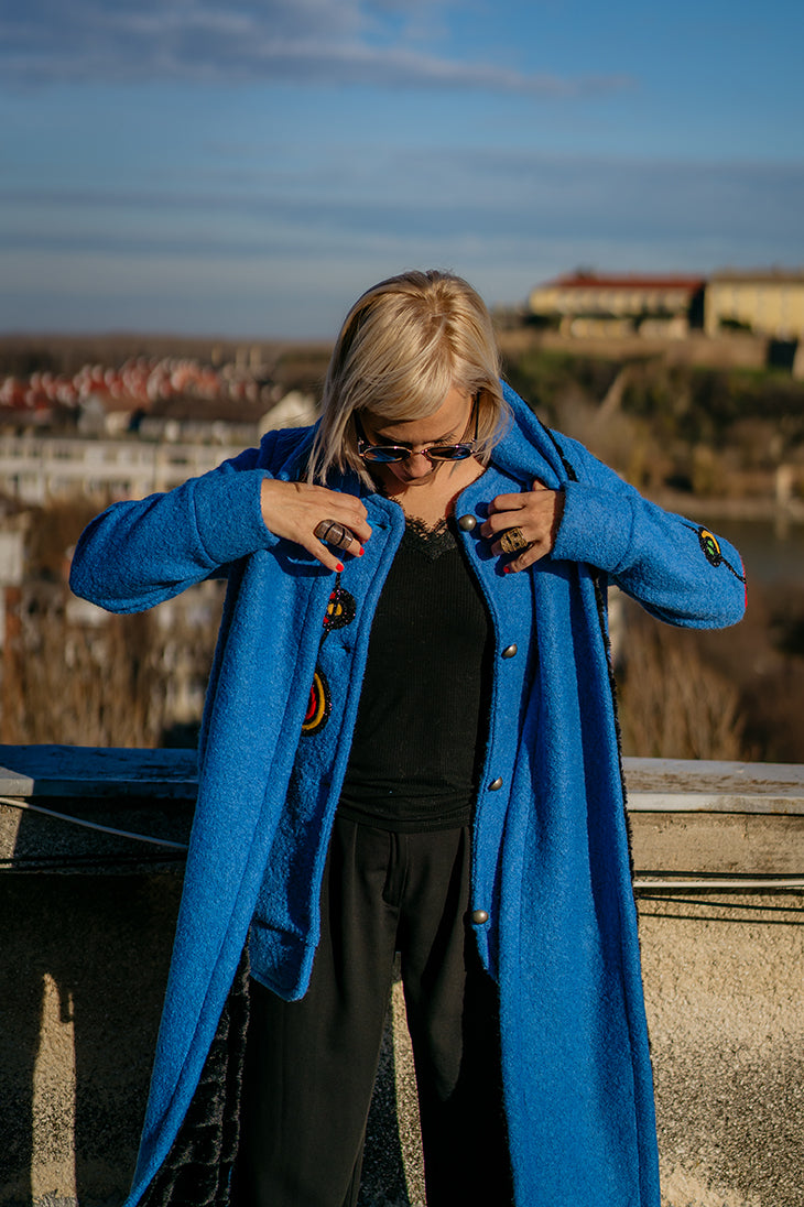 Blue Juan Miro Jacket