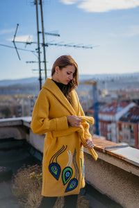 Yellow Peacock Coat