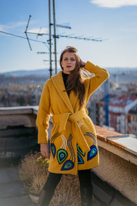 Yellow Peacock Coat